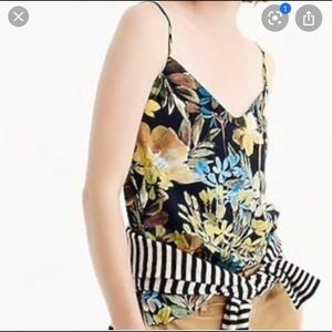 NWT jcrew v neck watercolor floral cami